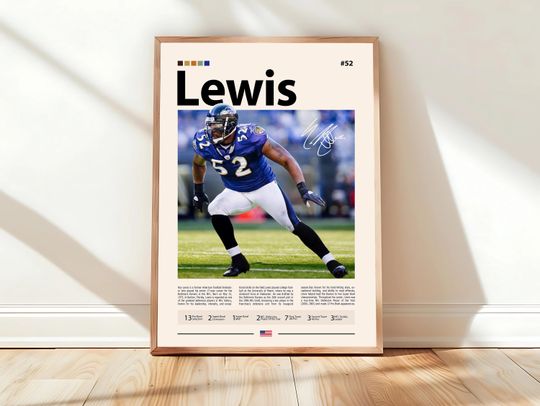 Discover Ray Lewis Poster, Baltimore Ravens Print, football Poster, Sports Poster, football Fans, Football Poster, football Wall Art, Sports Bedroom Posters