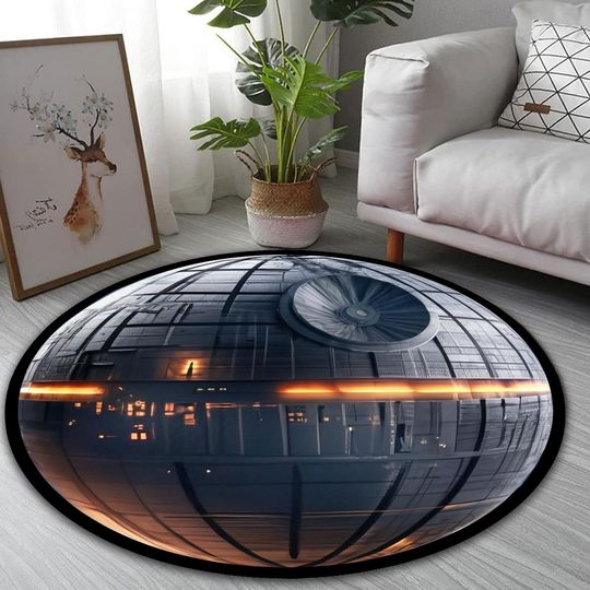 Discover Planet of Death rug, Movie Rug, Starwars, Death Star,Fantastic Rug, Home Decor Rug, Modern Rug, Popular Rug, Youngroom Decor, Starwars Gift