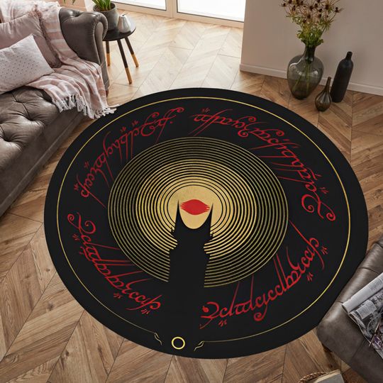 Discover Eye Of Sauron, Eye Rug, Lord Of The Rings, Mordor Rug, Movie Room Rug, Lotr Movie,Fantastic Rug,Boys Room Decor,Gift For,Personalized Gift