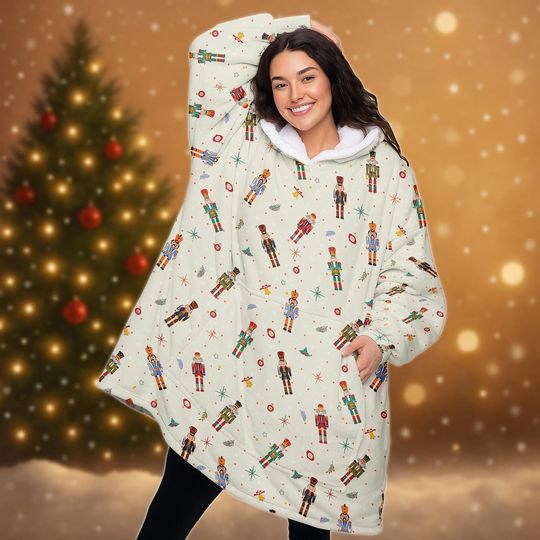 Discover Nutcracker Christmas Hoodie Blanket, Cute Nutcracker Tree Hoodie, Women Christmas Hoodie, Cute Holiday Season Shirt, Movie Xmas Gift