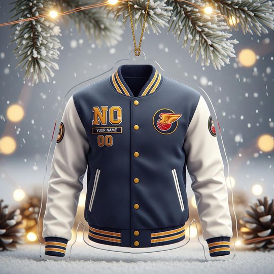 Personalized New Orleans Basketball Varsity Jacket Ornament - 2025 Keepsake