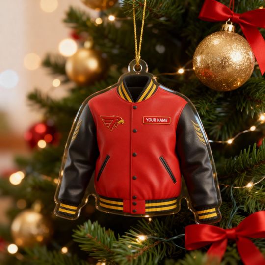 Discover Personalized Atlanta basketball Varsity Jacket Ornament: Custom Christmas Keepsake