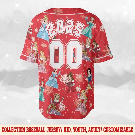 Discover Disney Princess Christmas Hawaiian Shirt, Ariel Belle Jasmine Cinde Hawaiian, Disney Trip Button Up, Princess Xmas Party Gift BZK205