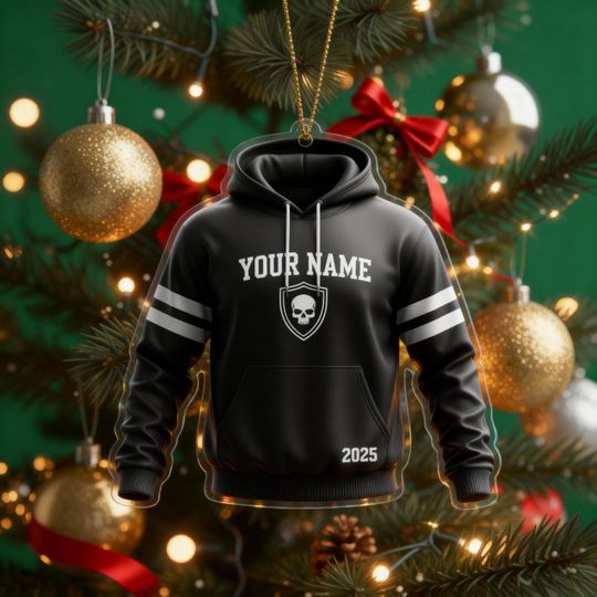 Discover Personalized Las Vegas Football Hoodie Ornament  Custom Sports Keepsake