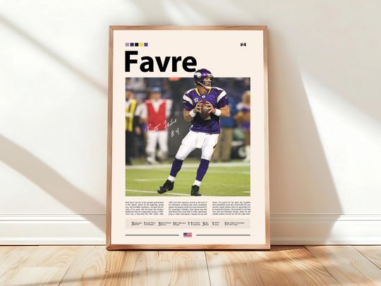 Discover Brett Favre Poster, Green Bay Packers Print, football Poster, Sports Poster, football Fans, Football Poster, football Wall Art, Sports Bedroom Posters