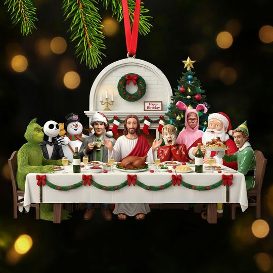 Discover Christmas Movie Party Ornament  Personalized Christian Gift (2D Acrylic)