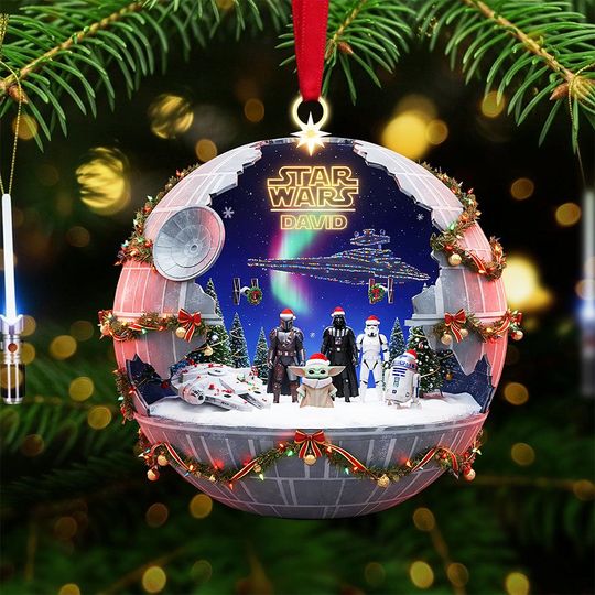 Discover Star Movie Christmas Ornament  Personalized Gift for Movie Fans, Sci-Fi Holiday Decoration