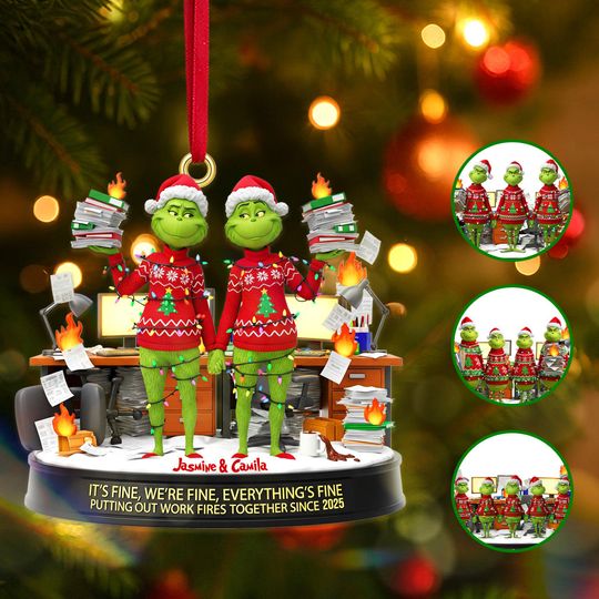 Discover Coworker Christmas Acrylic Ornament  Personalized Gifts for Office Friends