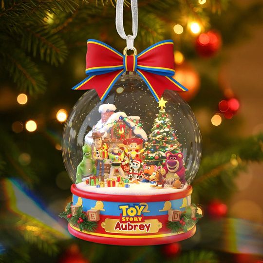 Discover Cartoon Christmas Acrylic Ornament, Personalized Animation Fan Gift