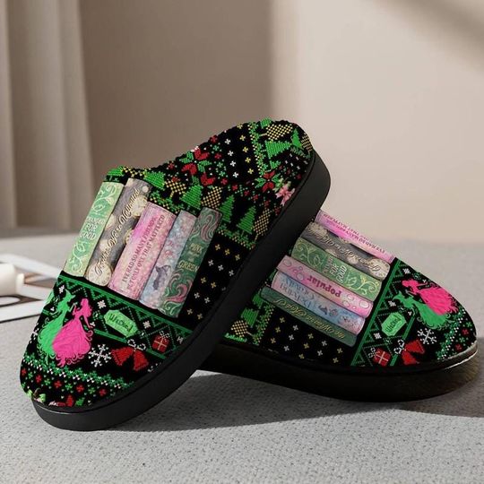 Wicked Changed For Good Slipper Defy Gravity Broomstick Magic Wand Musical Glinda Elphaba Slipper Wicked Fan Gift Comfortable House Shoes 03