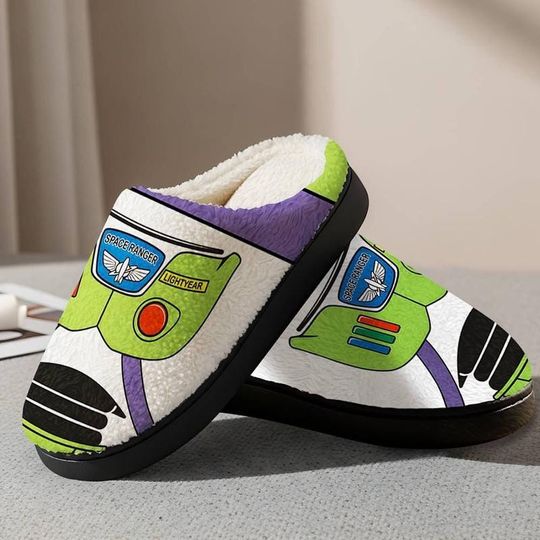 Disneyland Toy Story Buzz Lightyear Slipper, Disneyland Toy Story Movie Cozy Slipper, Disneyworld Lightyear Comfortable House Shoes 03