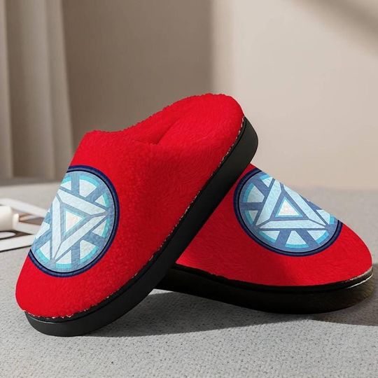 Disneyland Iron Man Slipper Ironman Superhero Fluffy Slipper Avengers Movie Fan Lovers Cozy Slipper Comics Comfortable House Shoes 04