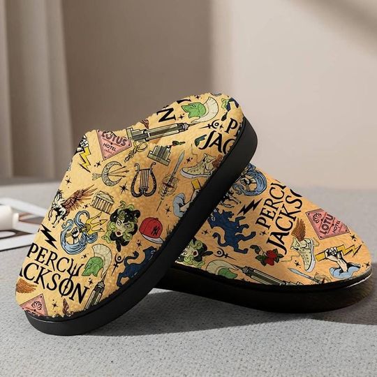 Discover Disneyland Camp Halfblood Slipper, Percy Jackson Slipper, Percy Jackson And The Olympians, Rick Riordan Bookish, Greek Mythology House Shoes