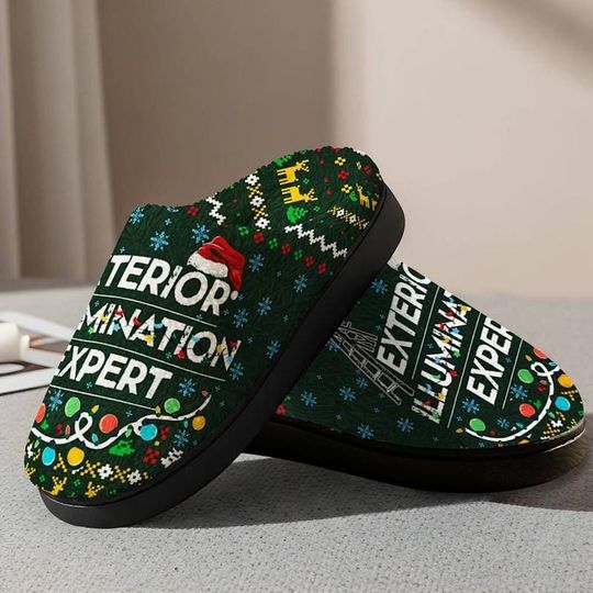 Discover Exterior Illumination Expert Christmas Slippers National Lampoon's Christmas Vacation Slippers Family Matching Slippers Christmas Gift 00