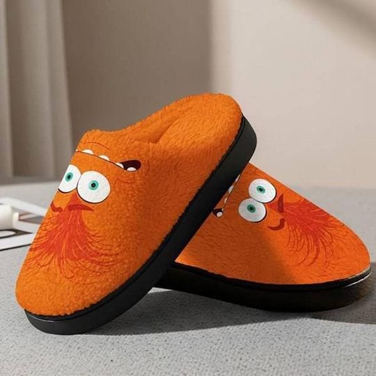 Disneyland Inside Out Cozy Slipper Inside Out Anxiety Character Cozy Shoes Disneyland Movie Fluffy Slipper Anxiety Comfortable House Shoes