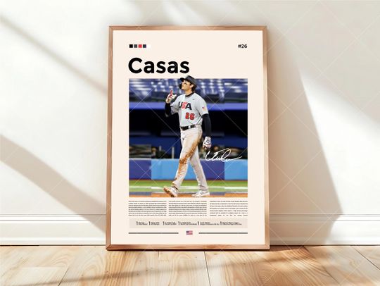 Triston Casas Poster, Boston Red Sox Baseball Poster, Sports Bedroom Poster Decor