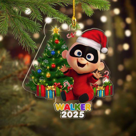 Discover Personalized Jack Jack Incredibles Ornament, Incredibles Christmas Ornament, Customized Disney 2025 Christmas Tree Decor Gift For Kid
