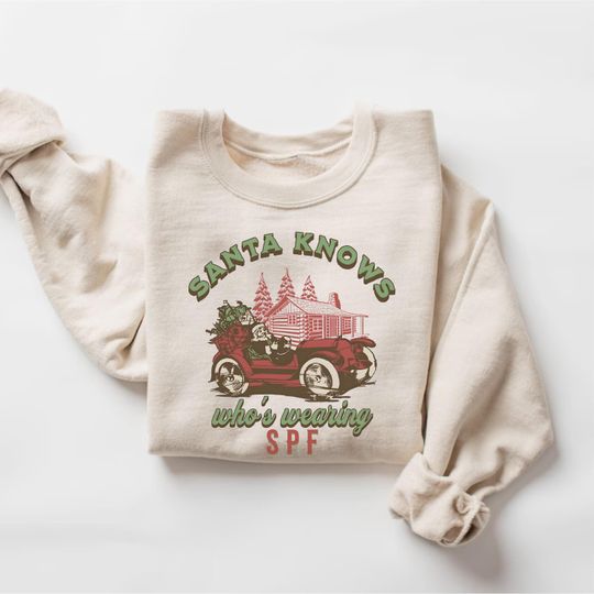 Discover Dermatologist Christmas Sweatshirt, Skin Therapist Crewneck, Esthetician Gift, SPF Esthetician XMas Sweater, Gift For Dermatologist