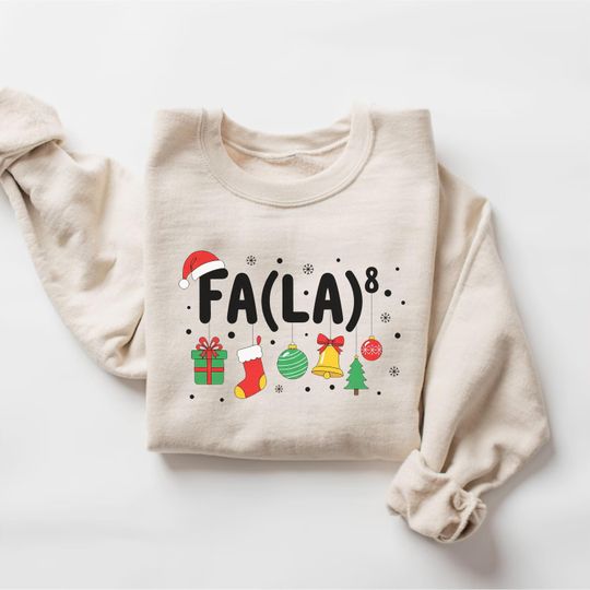 Discover Christmas Math Teacher Sweatshirt, Math Fa La La Shirt, Funny Math Teacher Shirt, Math Xmas Gift, Christmas Teacher Sweater, Christmas Math