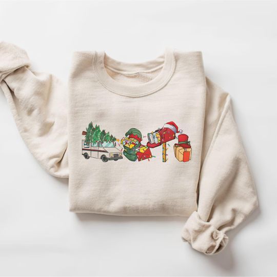 Discover Postal Worker Christmas Sweatshirt, Post Office Truck Sweater, Mailman Christmas Gift, Xmas Mail Truck Sweatshirt, Cute Postal Carrier Gift