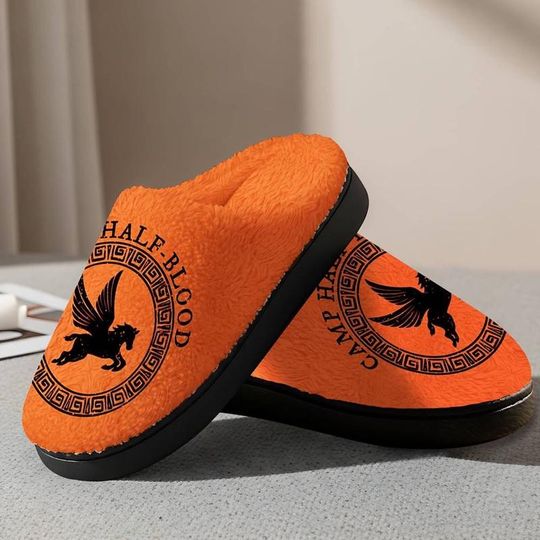 Discover Disneyland Camp Halfblood Slipper Percy Jackson Slipper Percy Jackson And The Olympians Rick Riordan Bookish Greek Mythology House Shoes 02