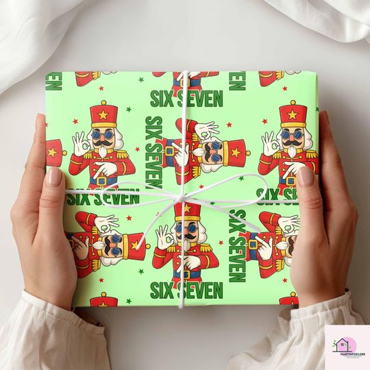 Discover 67 Nutcracker Wrapping Paper: Funny Christmas Gift Wrap, Cool Holiday Design