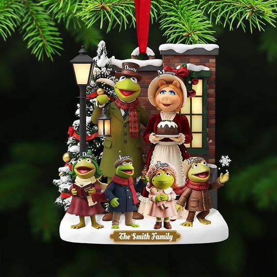 Discover The Muppet Family Christmas Carol Acrylic Ornament, Personalized Gifts For Family, Custom Holiday Keepsake Decoration
