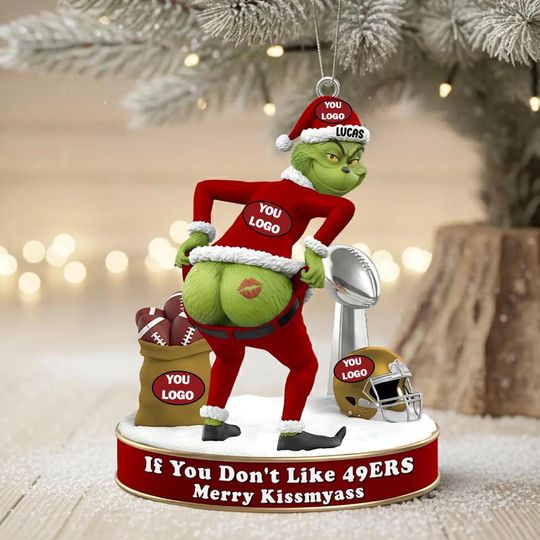 Discover Funny Personalized Football Christmas Ornament  Acrylic Holiday Decor