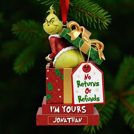 Discover Personalized funny character Acrylic Christmas Ornament, Funny Holiday Decoration