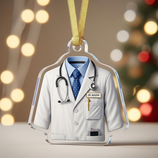 Personalized Doctor Ornament, Medical Graduation Gift