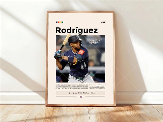 Discover Julio Rodrguez Poster, Mariners Baseball Poster, Sports Bedroom Poster Decor