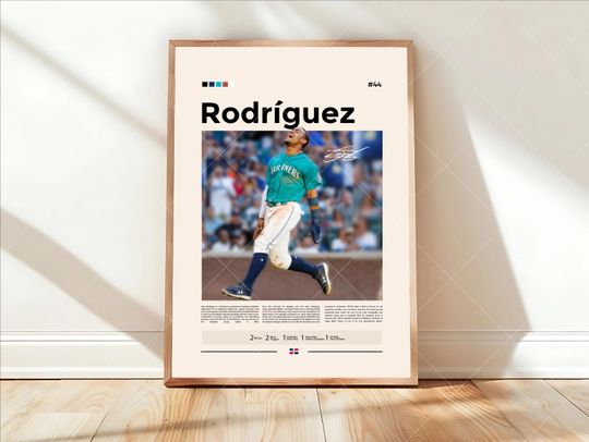 Discover Julio Rodrguez Poster, Mariners Baseball Poster, Sports Bedroom Poster Decor