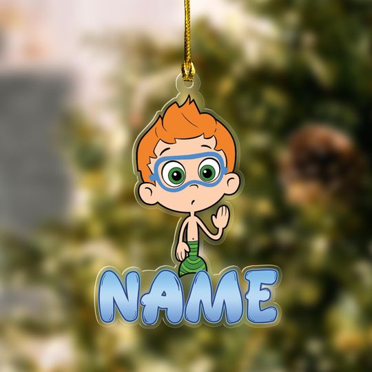 Discover Custom Bubble Guppies Ornament, Cartoon Ornament, Birthday Gift, Christmas Gift, Bubble Guppies Boy