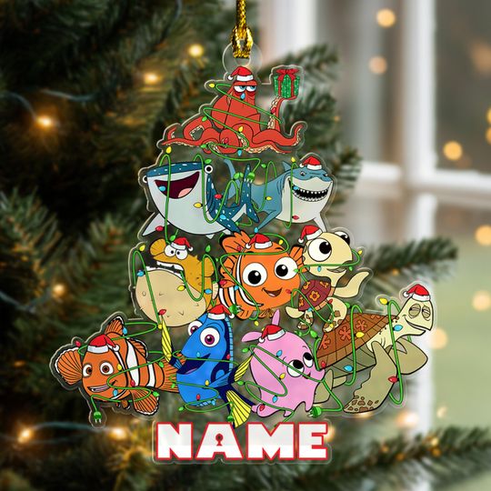 Personalized Finding Nemo Christmas Ornament, Nemo Movie Character 2025 Christmas Tree Decor, Finding Dory Fish And Friend Xmas Gift