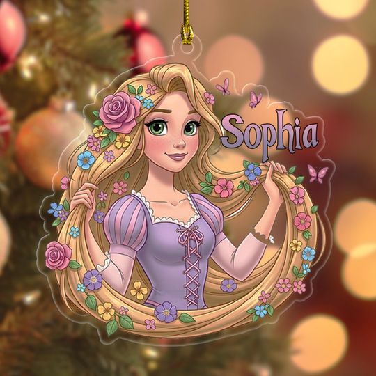 Discover Tangled Ornament, Disney Princess Rapunzle Christmas Ornament, Fairytale Wedding Gift, Rapunzle Ornament