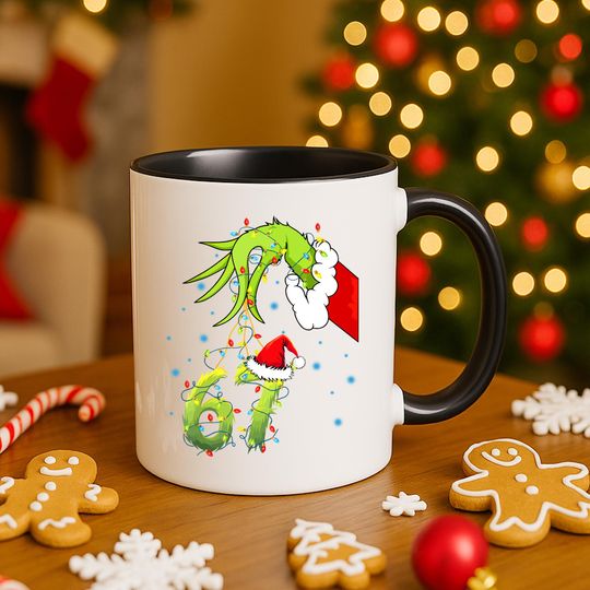 Discover 67 Meme Christmas Mug, Funny Gen Alpha Gift, Social Media Humor, 67 Trend Christmas Gift Acccent Mug