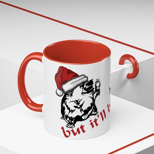 Discover Coffee Mug, Guinea Pig, 11oz/15oz Santa Ceramic Cup, Christmas Gift, Mood 67