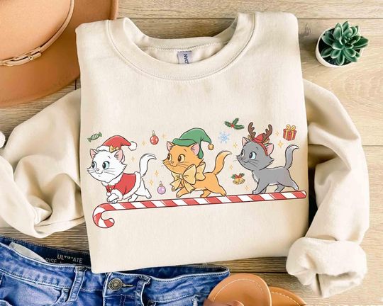 Discover The Aristocats Christmas Shirt, Everybody Loves Christmas Shirt, Disney Xmas Sweatshirt