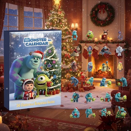 Discover Acrylic Advent Calendar Blind Box - Cute Monster Friends Holiday Countdown Set for Kids