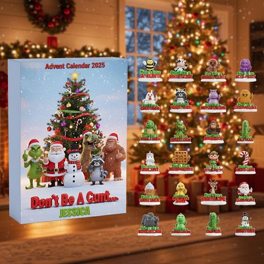 Discover Acrylic Advent Calendar Blind Box - Christmas Creatures Mini Figures Gift Set