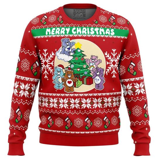 Discover This Care Bears Christmas Sweater  Cute bear Cartoon Holiday Ugly Sweater, Bears Xmas Pullover Gift for Men Women