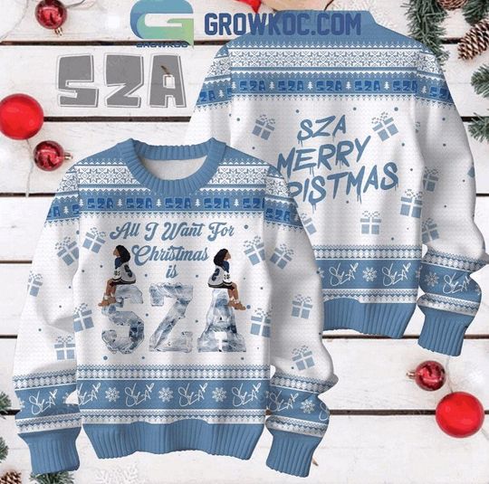 Discover SZA Merry Pistmas All I Want For Christmas Ugly Sweater