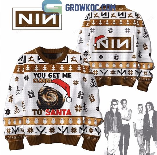 Discover NIN Closer To Santa Christmas Ugly Sweater