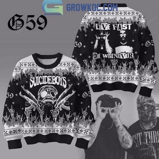 Discover Suicideboys Live Fast Die Whenever Ugly Sweater