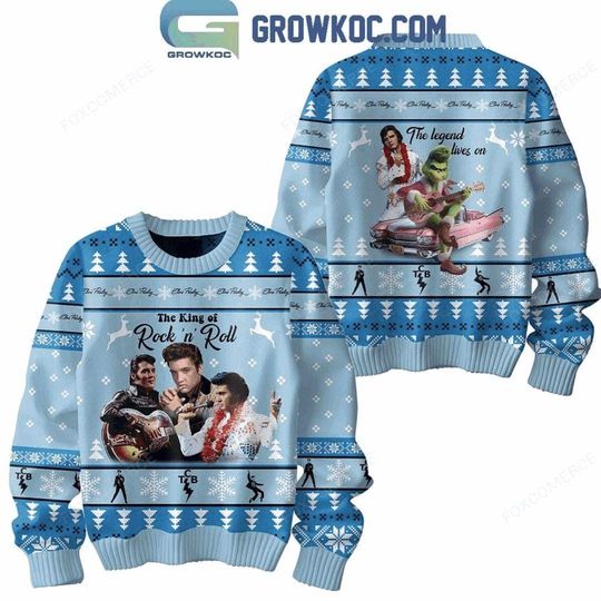 Discover Elvis Presley Rock & Roll With The funny character Ugly Sweater