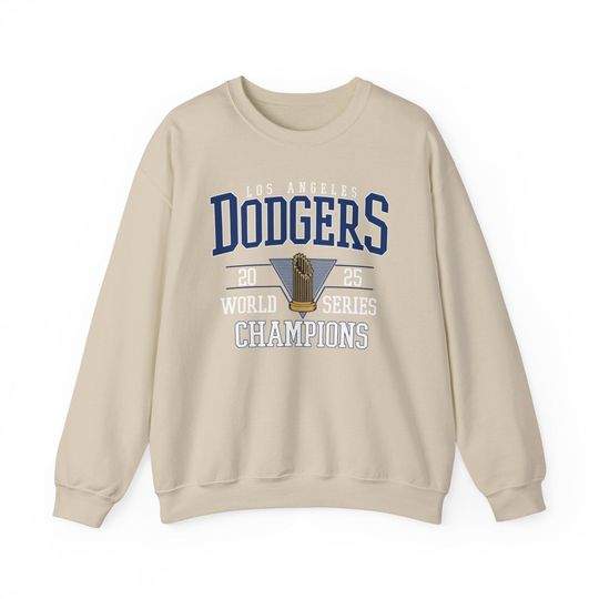 Discover Dodgers 2025 World Series Champions Sweatshirt, LA Baseball Fan Gift, Sports Apparel, Baseball Team Gear, Game Day Wear