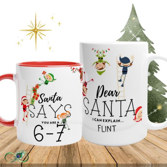 67 Christmas Gift 6-7 Christmas Eve Box Gift for STOCKING funny 6,7 Gift from Santa Gift for Christmas Six Seven Hot Chocolate Mug for Kids