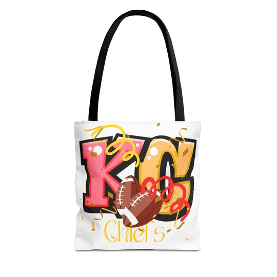 Kansas City Chiefs Tote Bag, Game Day Sports Bag, Football Fan Gift