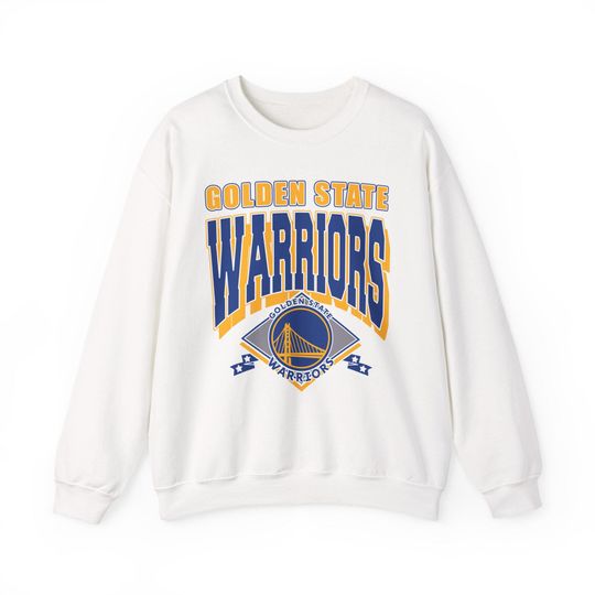 Discover Golden State Warriors Basketball Sweatshirt, NBA Fan Apparel, Team Logo Crewneck Jumper, Sports Fan Gift