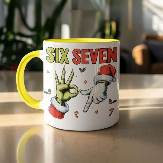 Discover Six Seven Mug: Funny Christmas Holiday Coffee Mug